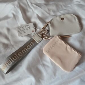 Dual Pouch Wrislet With Never Lost Keychain